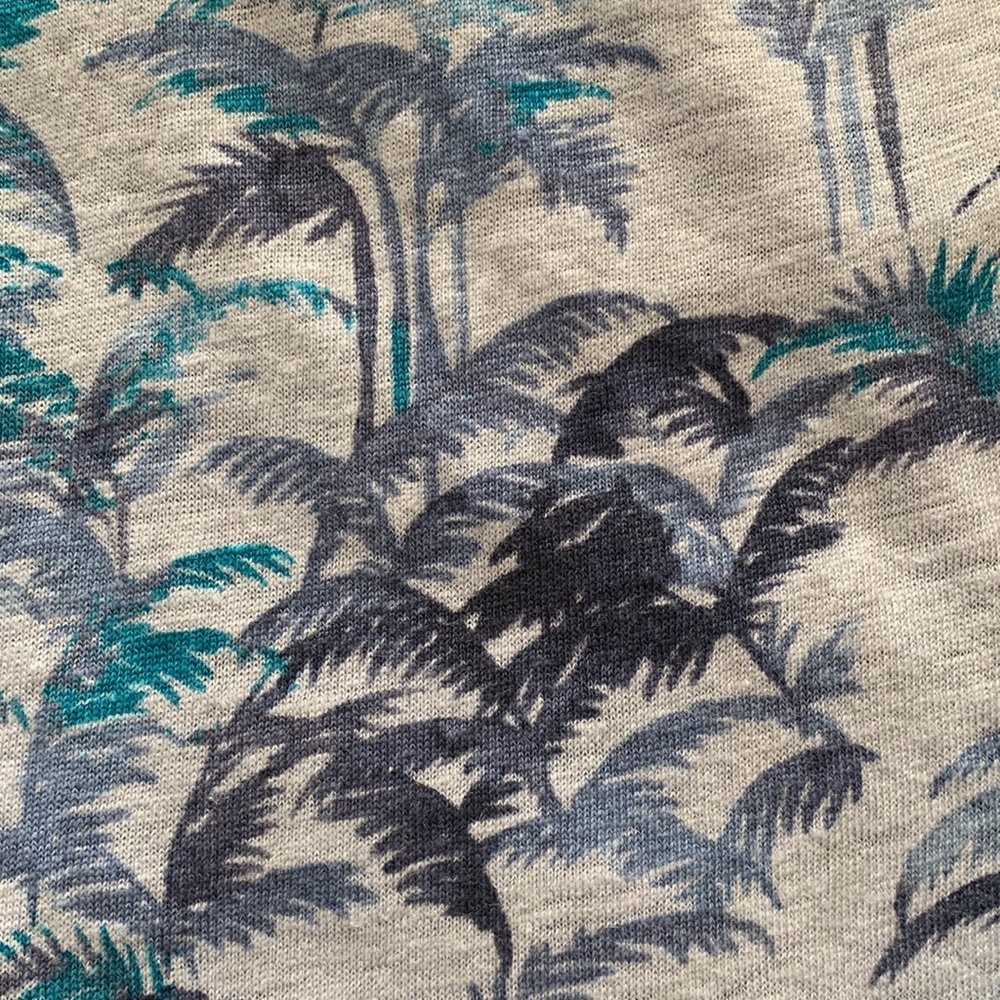Tommy Bahama Blue Sleeveless Palm Linen Wrap Sun Dress NWOT MED - Picture 7 of 11